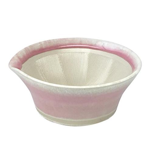 元重製陶所 石見焼 離乳食にも使える カラー すり鉢 すりばち 桜色 テーブルを傷つけない シリコン...