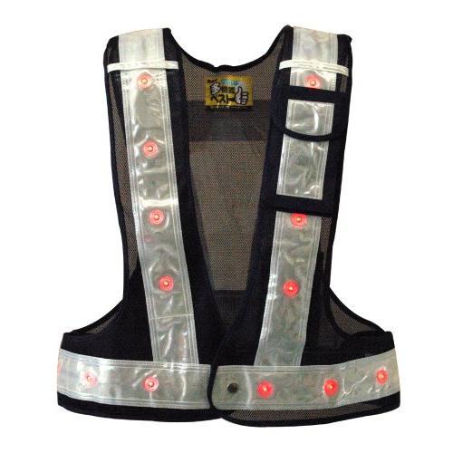 ミズケイ 役立~ツ LED付き多機能ベスト 光るんです 紺 / 白 3012000