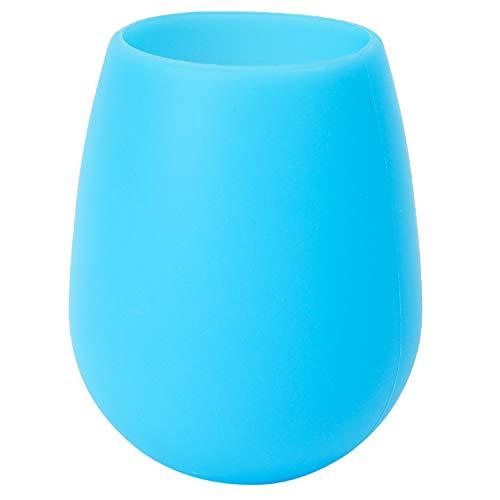 パール メガネスタンド 蓄光 丸型 シリコン製 ブルー