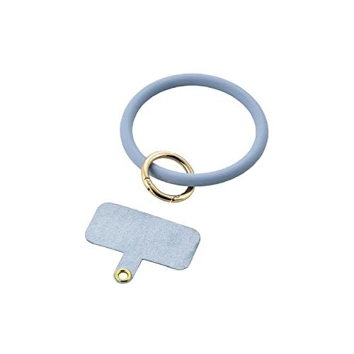 エレコム スマホ ハンドストラップ リング シリコン ストラップシート付属 (1口タイプ×2枚) 落...