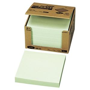ニチバン 付箋 ポイントメモ 75×75mm 100枚×5冊入 MB-2G グリーン｜hapitize
