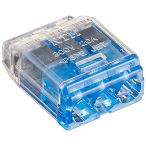 ニチフ端子工業 ニチフ 差込形コネクタ クイックロック 50個入 QLX3-BCL 極数:3 ブルー｜川西ストア