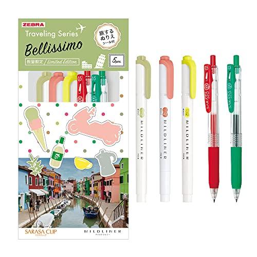 ゼブラ サラサクリップ マイルドライナー セット トラベリングシリーズ オリーブ 混合5本セット S...