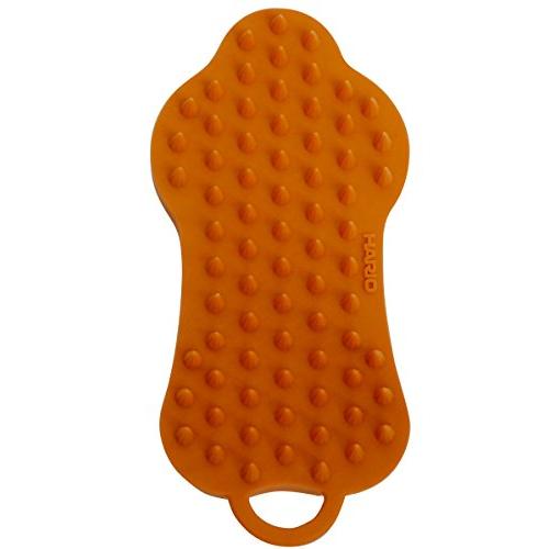 ハリオ (HARIO) ペットのブラシ グルッテ ソフト その他 オレンジ 犬