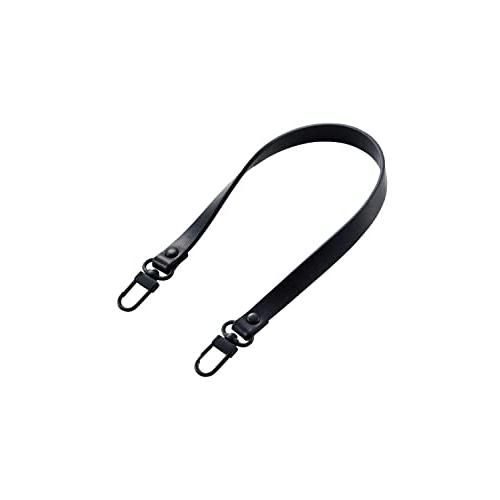 エレコム スマホ ハンドストラップ レザー ストラップシート別売り 落下防止 ブラック P-STCA...