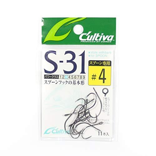 オーナー(OWNER) S-31 シングルフック31 4 11650 釣り針