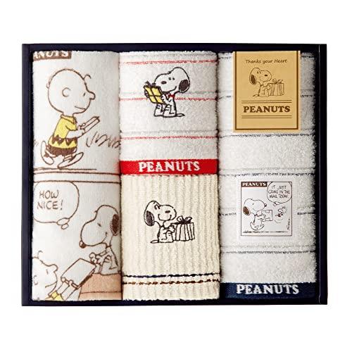 nishikawa  西川 スヌーピー タオル ギフトセット 23X27X6cm 洗える Thank...