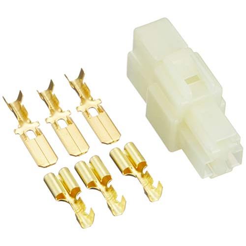 デイトナ(Daytona) 250型コネクターセット 3極 コネクター(オス・メス)1セット、端子x...