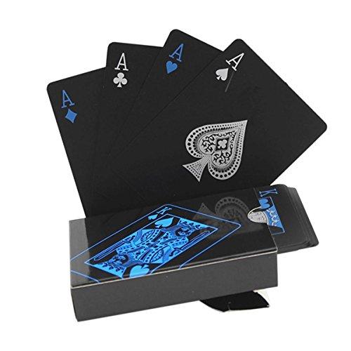 ブラック トランプ 黒 プラスチック 遊び ポーカー マジック 大富豪 手品 豪華 高級 パーティー...