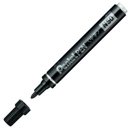 ぺんてる ペン N50 N50-AD 10本セット 黒