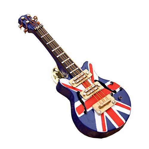 秋月貿易 デザイン小物 エレキギター UK W2.5×D2×H7cm ミニチュアバンド ピンバッチ ...