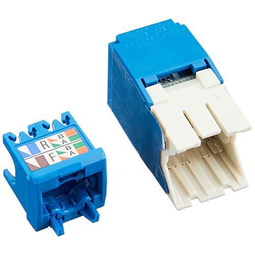 パンドウイット Cat6A モジュラージャック 青 CJ6X88TGBU ブルー