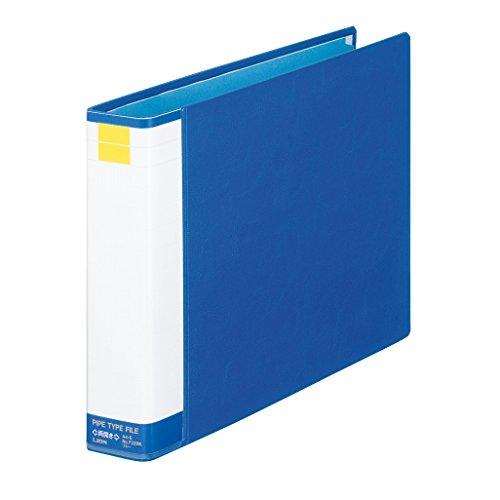 ライオン事務器 パイプ式ファイル 両開き A4E No.732RK-B ブルー