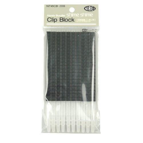 仁礼工業 しめしめ45II スペアクリップ 200個入り 黒 NT45CB-200B