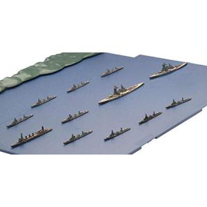 フジミ模型 1/3000 集める軍艦シリーズ No.15 ガダルカナル島砲撃挺身隊セット(金剛/榛名/五十鈴/彩色済み上空直衛機付き) プラモデ｜hapitize