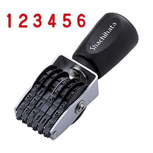 シャチハタ スタンプ 回転ゴム印 タート用 欧文6連 3号 約28×6ミリ CF-63GT