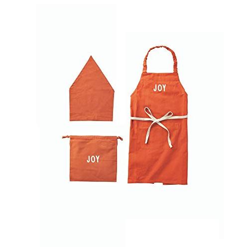 レップ(Rep) habituel(アビチュアル) ノート キッズエプロン3Pセット オレンジ バン...