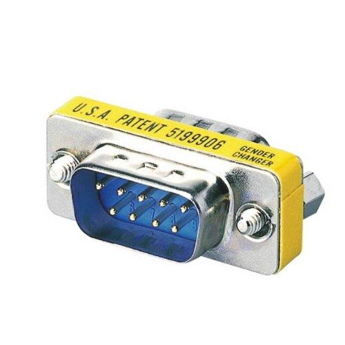 エレコム 小型アダプタ D-Sub9ピンオス - D-Sub9ピンオス AD-D9MM