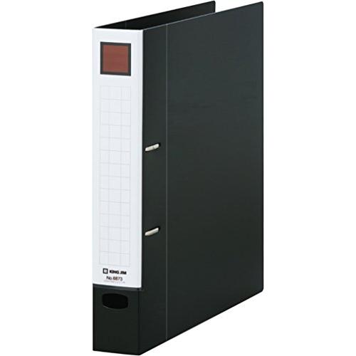キングジム レバーリングファイル Dタイプ 350枚収納 A4タテ 黒 6873-BK