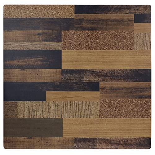 ベストコ マット フロアマット チェアマット 抗菌 防カビ 防臭 防炎 120×120cm ミックス...