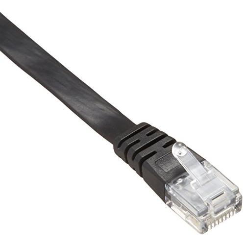 サンワサプライ UTPエンハンスドカテゴリ5より線フラットケーブル 3m ブラック LA-FL5-0...