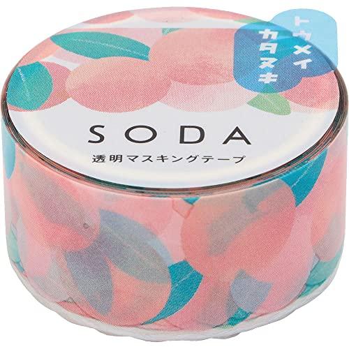 キングジム(Kingjim) マスキングテープ ソーダ 透明 モモ CMTD20-001 幅20mm