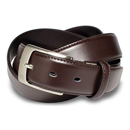 アーノルドパーマー メンズ 本革ビジネスベルト PINバックル＋伸縮ホルダー 35mm幅 キングサイ...