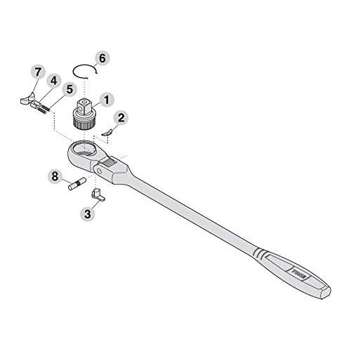 トネ(TONE) ラチェットハンドル用リペアキット RK-RH4FH 差込角12.7mm(1/2)