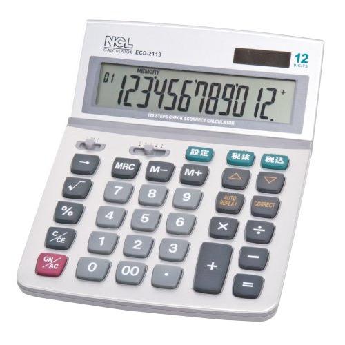 ナカバヤシ 電卓 12桁 L ECD-2113S