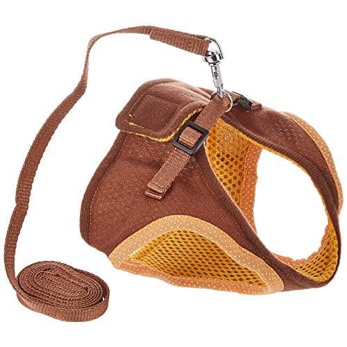 ミニマルランド うさちゃんのらくらくベストハーネス ブラウン M サイズ