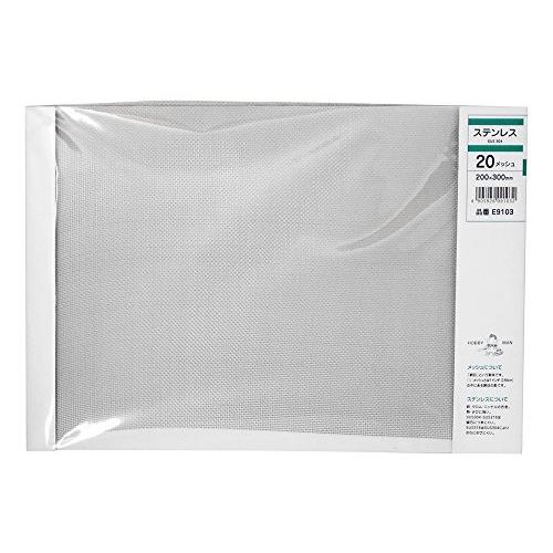 久宝金属製作所 ステン(SUS304)板 メッシュ 20m/sX巾200X300mm E9103