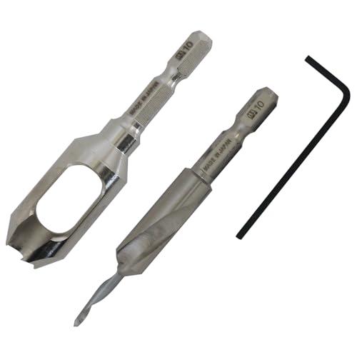 スターエム 58S-S3510 皿取錐&amp;埋木錐セット 3.5×10×10