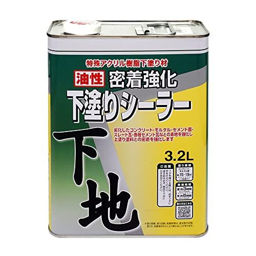 ニッペ 油性密着強化下塗シーラー3．2L 黄褐色