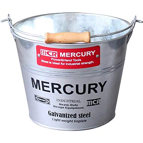 キーストーン マーキュリー ブリキ バケツ スモール φ23cm×H18cm ガルバブラック ME0...