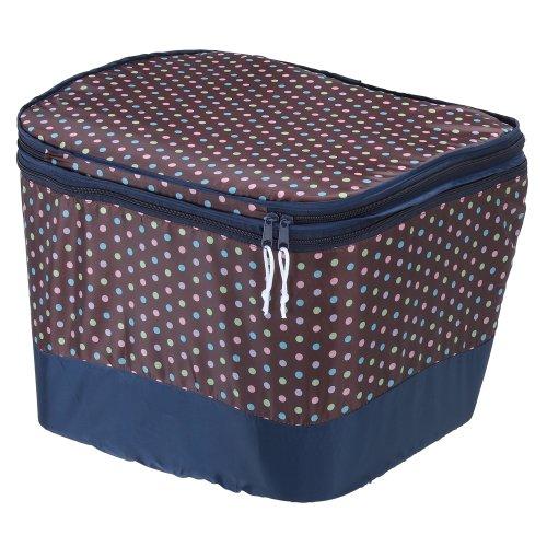 川住製作所 モダンアートシリーズ 前カゴカバー 2段式 K-DB5 ドットブラウン