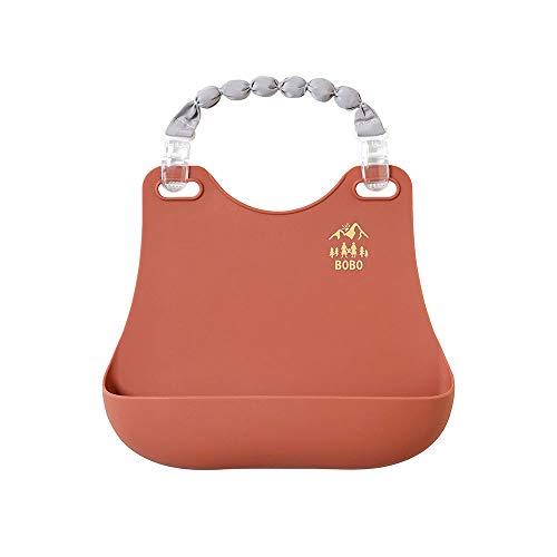 10mois(ディモワ) - BOBO シリコンビブ テラコッタ 20241001