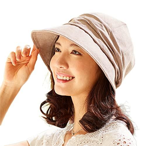 アイメディア キャスケット 帽子 レディース つば広帽子 ハット 紫外線対策 紫外線カット おしゃれ...