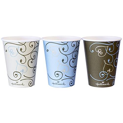 サンナップ 紙コップ ポリエチレンラミネート加工 ホットにアイスに ハート柄 3色(ホワイト ブルー...
