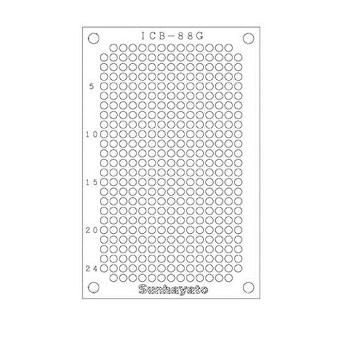 サンハヤト ユニバ?サル基板 ４７×７２ｍｍ 穴径１．０φ