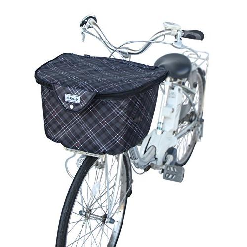 マルト(MARUTO) 厚手2段式チェック前バスケットカバー D-2FCH2400 チェックグレー