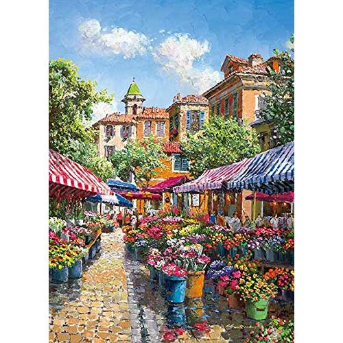 500ピース ジグソーパズル ニースのフラワーマルシェ (38×53cm)