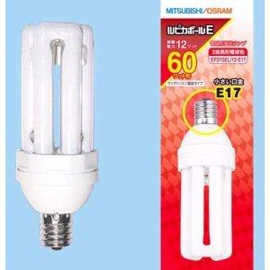 三菱 電球形蛍光ランプ 《ルピカボールE》 D形(グローブレスタイプ) 60W形 3波長形電球色 E...