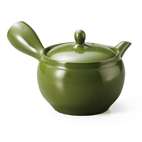 丸無地 かご網 急須 緑泥 F1012