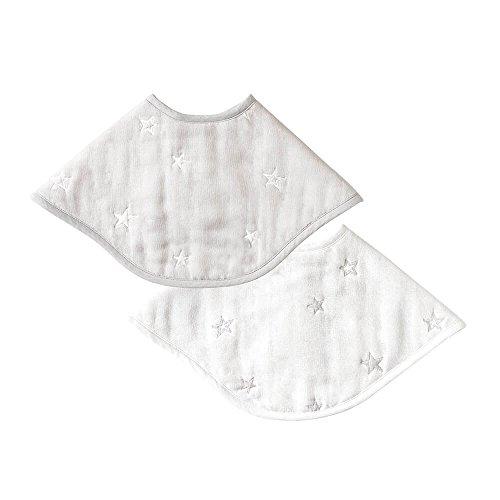 10mois(ディモワ) ふくふくガーゼ(6重ガーゼ) 2wayビブ 2枚セット ほし