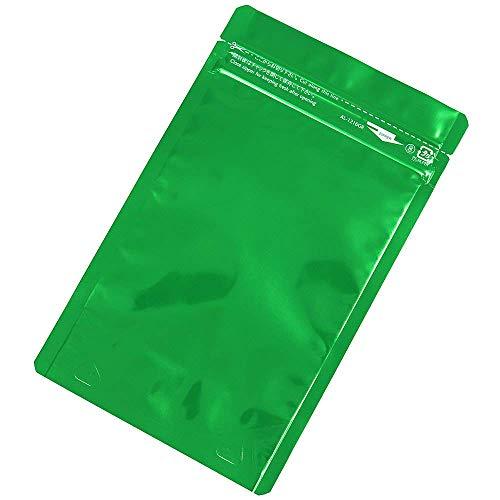 生産日本社 セイニチ 「ラミジップ」 アルミカラースタンドタイプ 緑 200×140+41 50枚入...