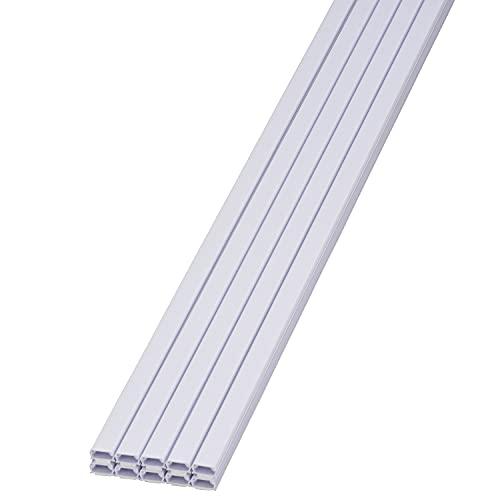 テープ付ABSモール0号 1m ホワイト 10本入 配線カバー 配線モール ケーブルカバー DZ-A...