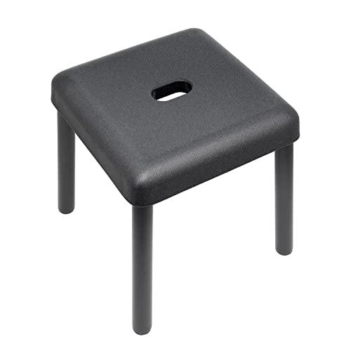 レック DENIM 風呂いす 高さ 30cm アルミ脚 (グレー) 防カビ・抗菌剤配合 日本製 B0...