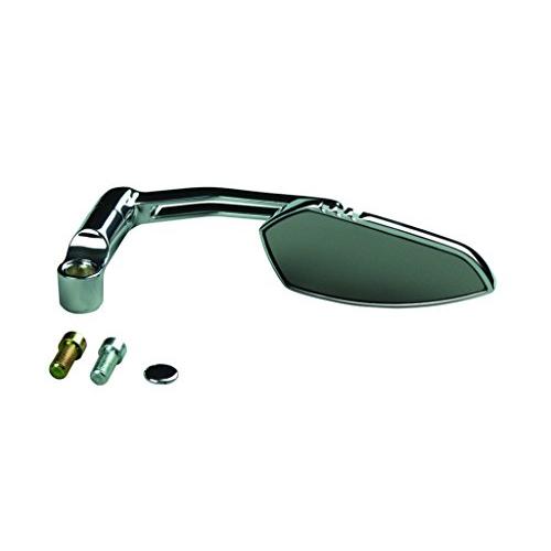 ポッシュ(POSH) バイク用品 バイクミラー フラットローミラー ウイングタイプ 汎用 右用 メッ...