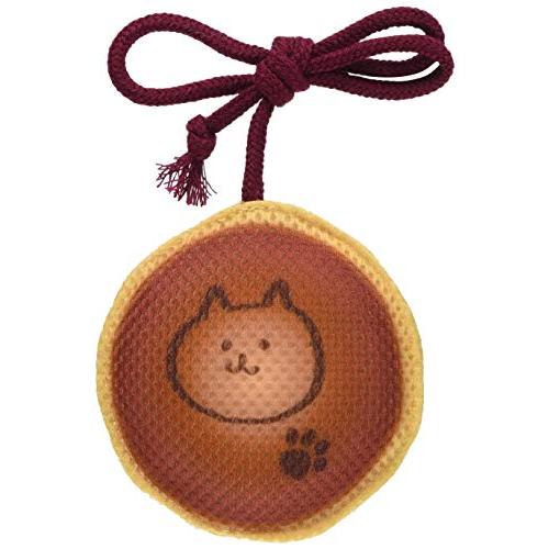 コメットまたたび入りの紐付き猫おもちゃ国産ハミガキおもちゃ どら焼き