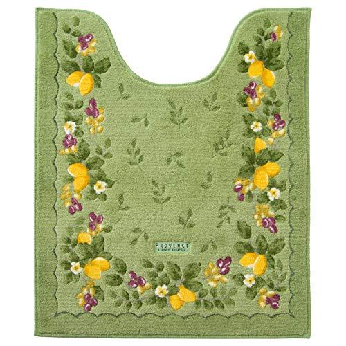 オカ(OKA) プロヴァンス シエル ロングトイレマット 約 75 cm× 63 cm グリーン (...